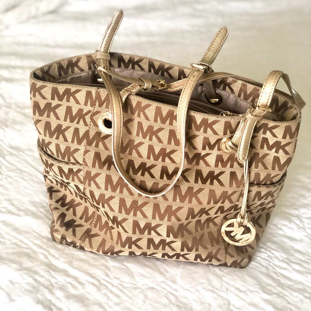 Michael Kors Canvas Shoulder Tote